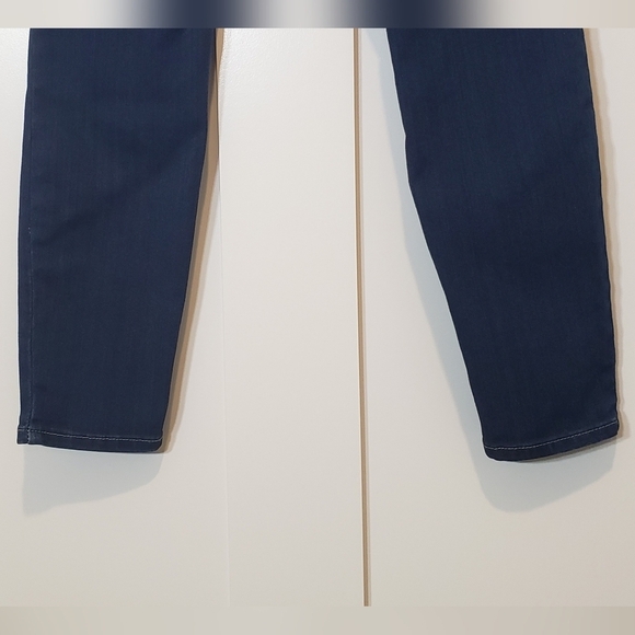 Nellie May Denim Stretch High Rise Jeans Darkwash Whiskering Fading Size 9 - Picture 11 of 11